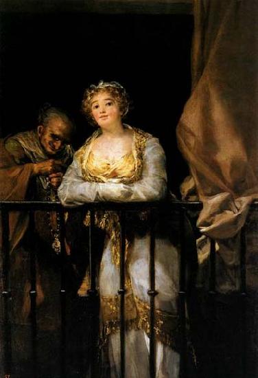 Francisco de goya y Lucientes Maja and Celestina Sweden oil painting art